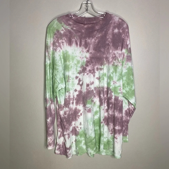 We The Free Tops - Free People We the Free medium purple and green tie dye long sleeve shirt boho